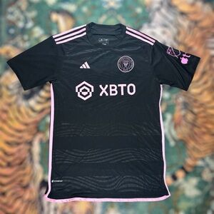 Adidas Inter Miami CF 23/24 #10 Messi Away Soccer Jersey Football Shirt XL Black